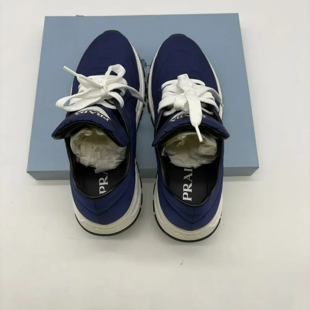 Prada Nylon PRAX Sneakers Blue White